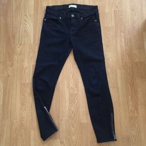 Madewell skinny skinny ankle zip jeans